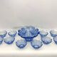 Art Deco Murano glass serving bowl set of 13. Italy 1930s