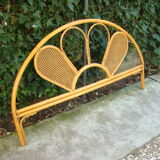 Former braided rattan wicker headboard