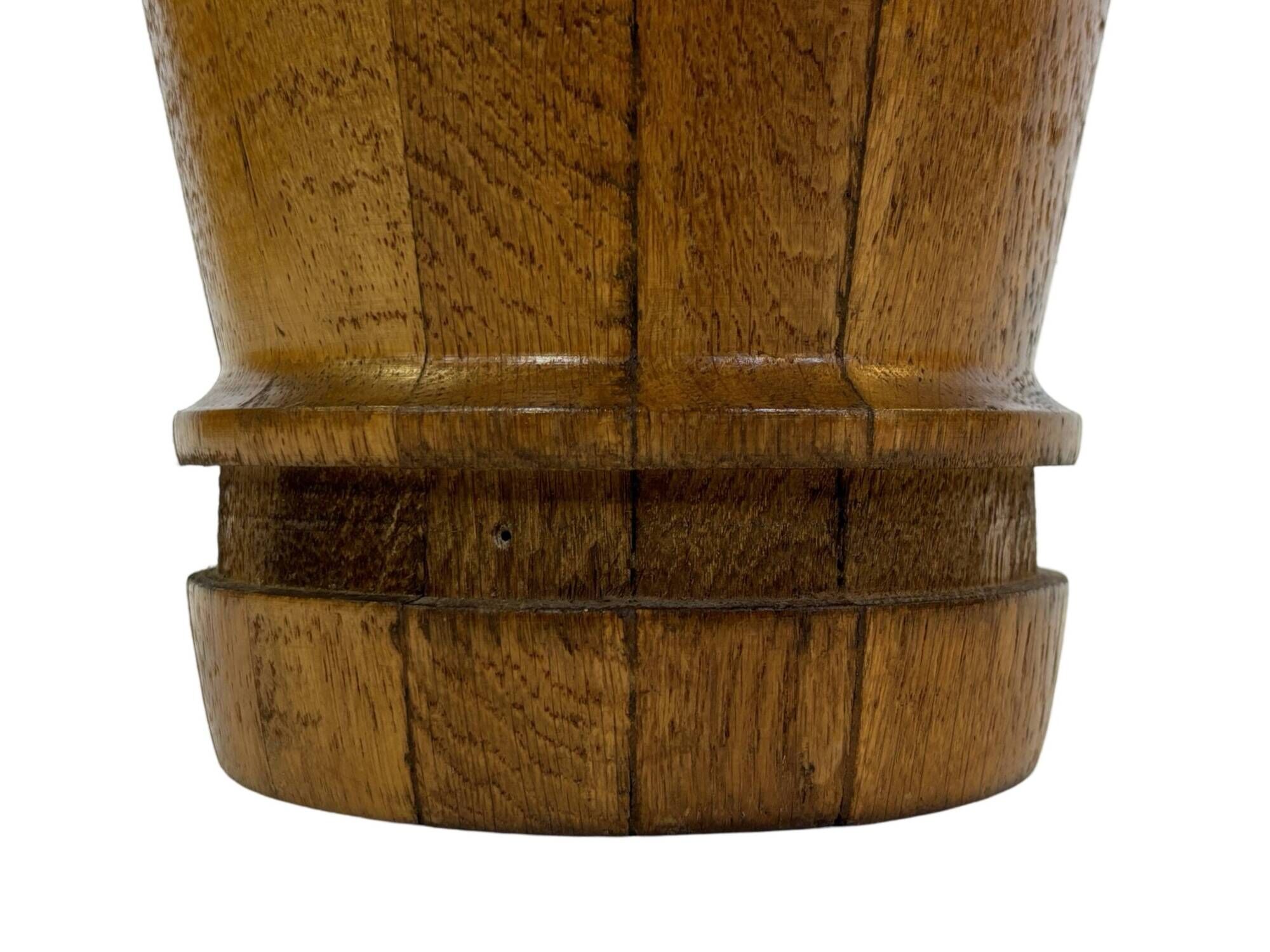 Vintage umbrella holder wooden basket storage 1960 minimalist design