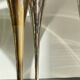 6 Vintage Silver-Plated Brass Champagne Flutes