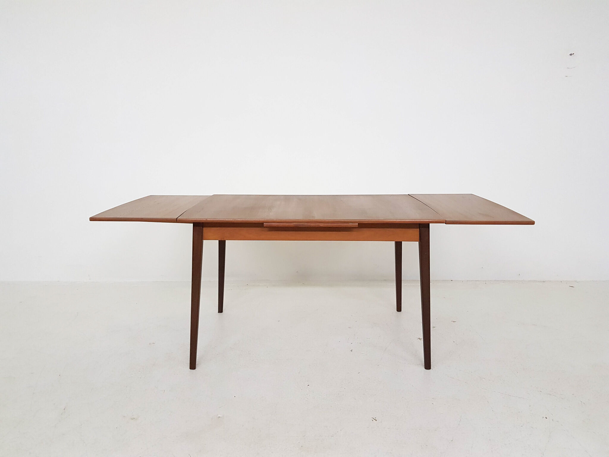 Teak extendable dining table, The Netherlands 1960