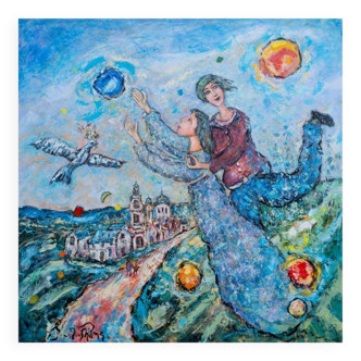 Painting The morning of energies - Yvan Philmer
