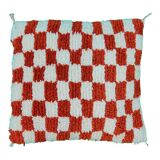 Berber cushion red chessboard Beni Ouarain