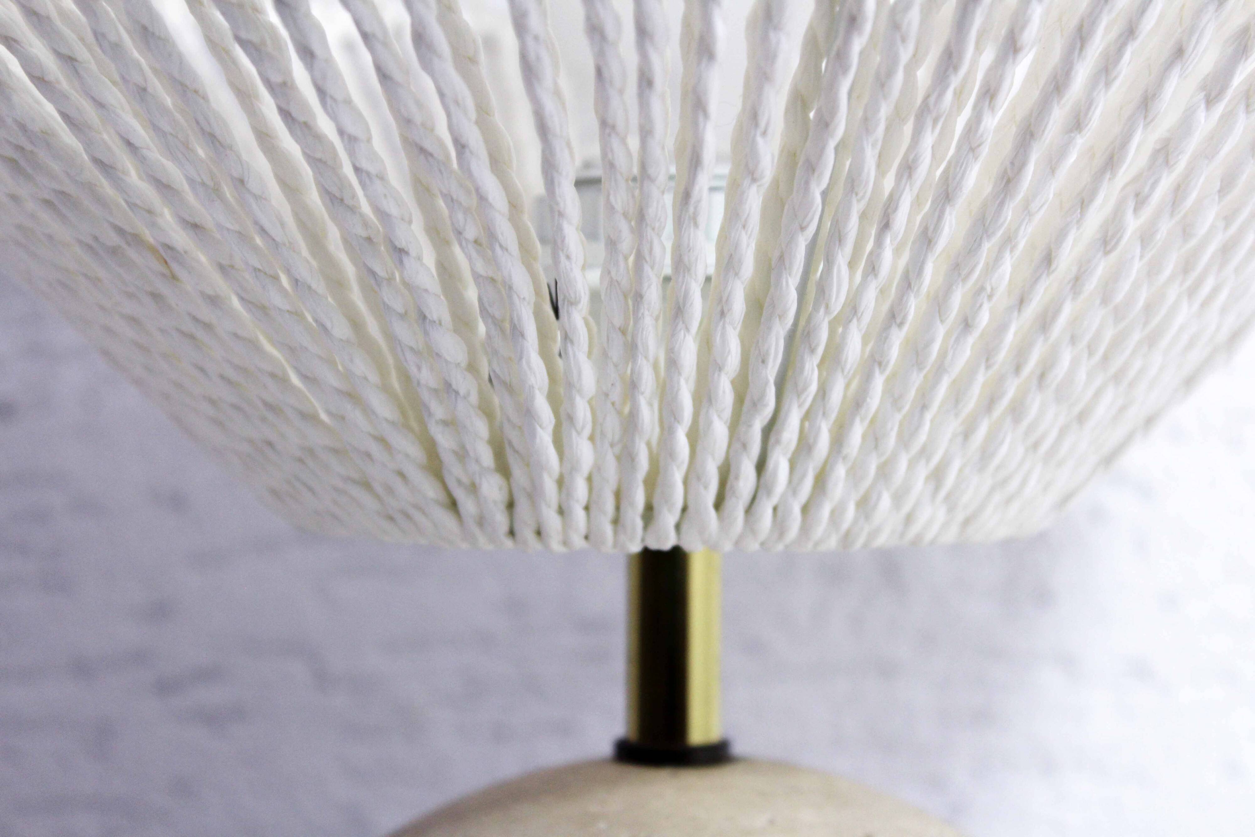 Travertine ball lamp