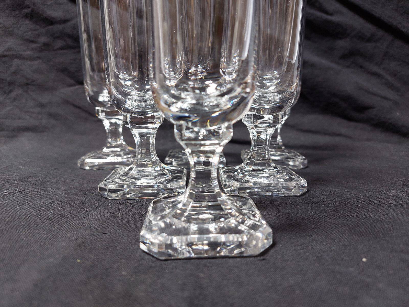 6 crystal champagne flutes from Villeroy and Boch, model Mercury - Height 17.