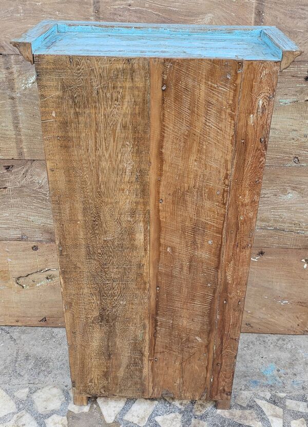 Ancien vaisselier tribal en teck birman