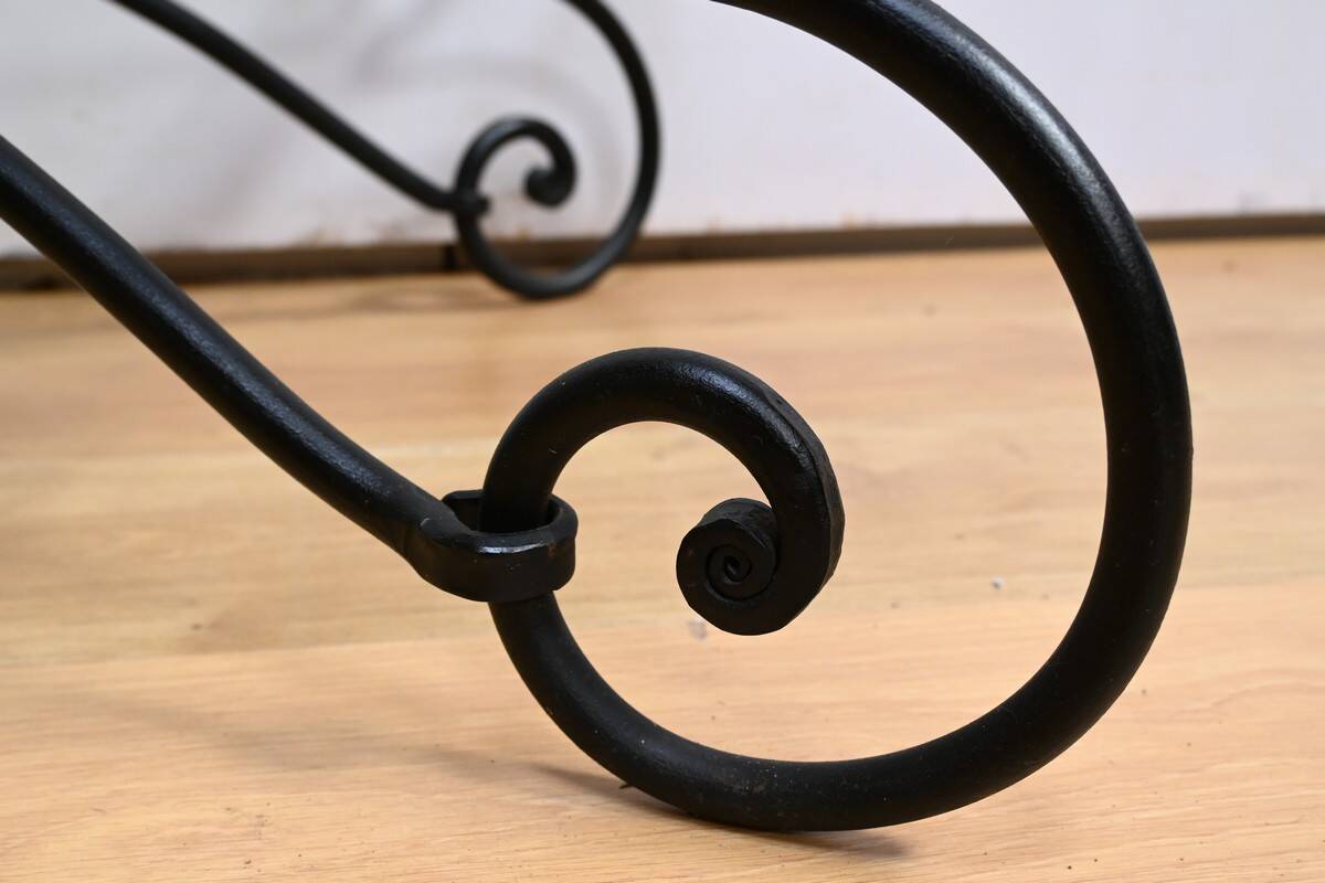 Art Nouveau Style Wrought Iron Coffee Table – 1940