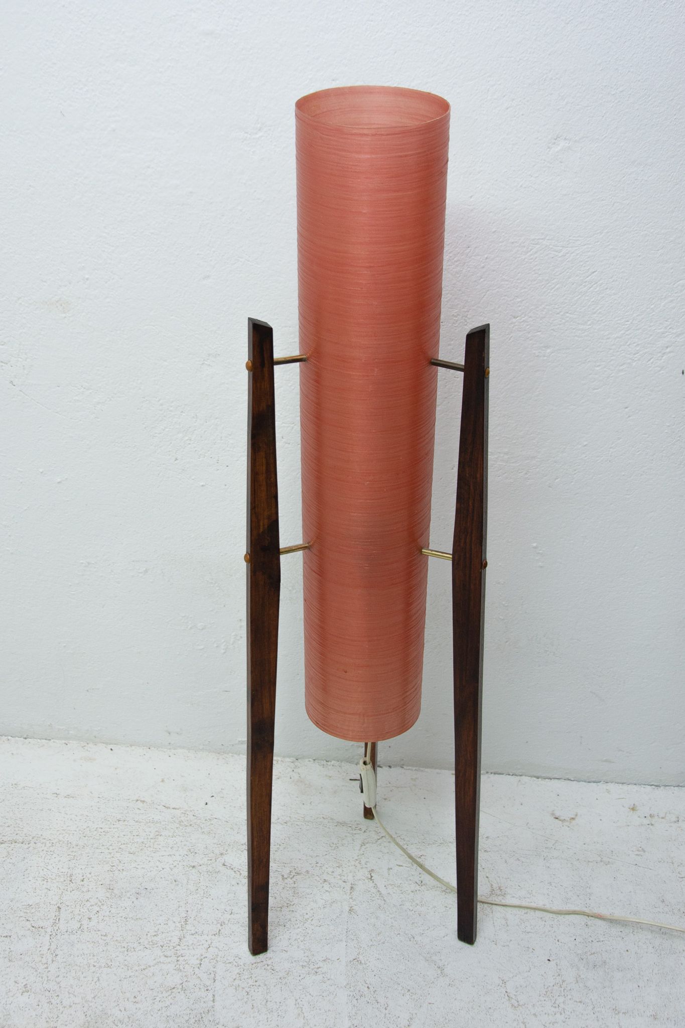 Mid century Rocket floor lamp, Brussels period, 1950´s, Czechoslovakia