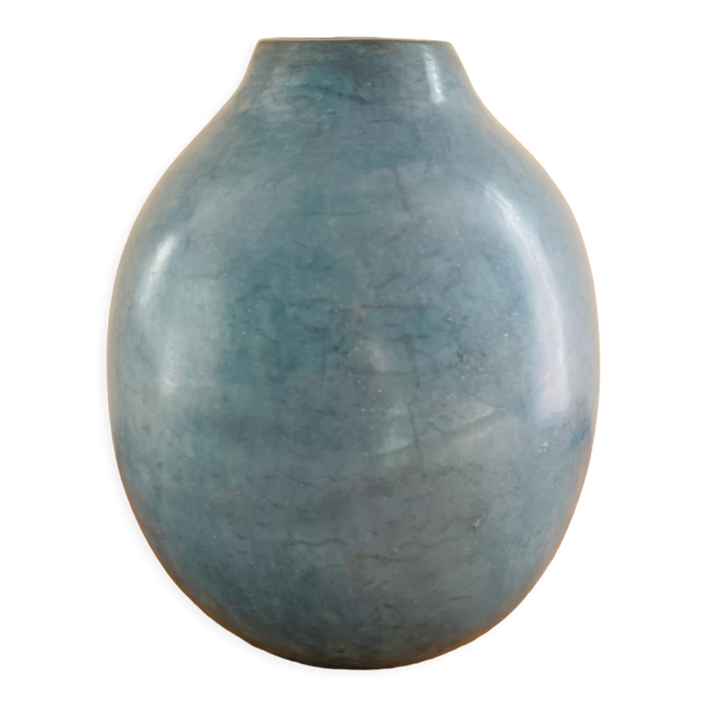 Vase céramique bleu Selency
