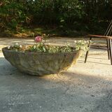 Large brutalist design garden planter bowl, germany 1960s