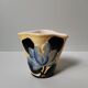 Vallauris vintage flower vase signed