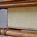 Rattan and wicker desk