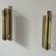 Pair of vintage adjustable brass wall lights, France, 1960s