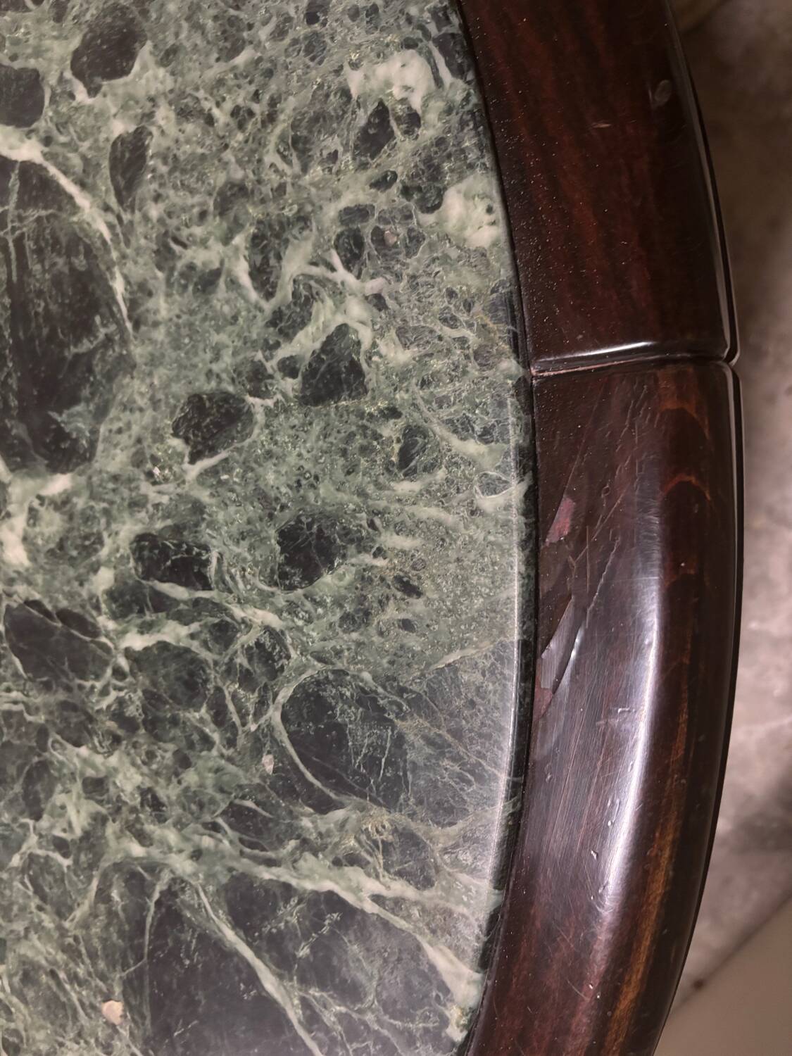 Green marble coffee table