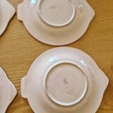 Set de 6 assiettes à poisson en faience de Longwy