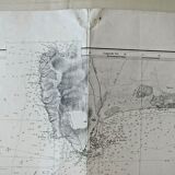 Nautical chart - Elba Island - From Popolonia to Troja Island - Italy