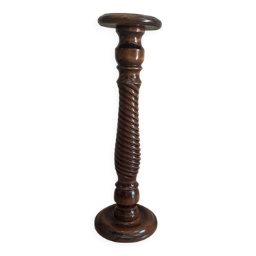 Twisted wooden stool