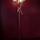 Arlus lamp in brass, satin lacquer metal and engraved glassware 1950