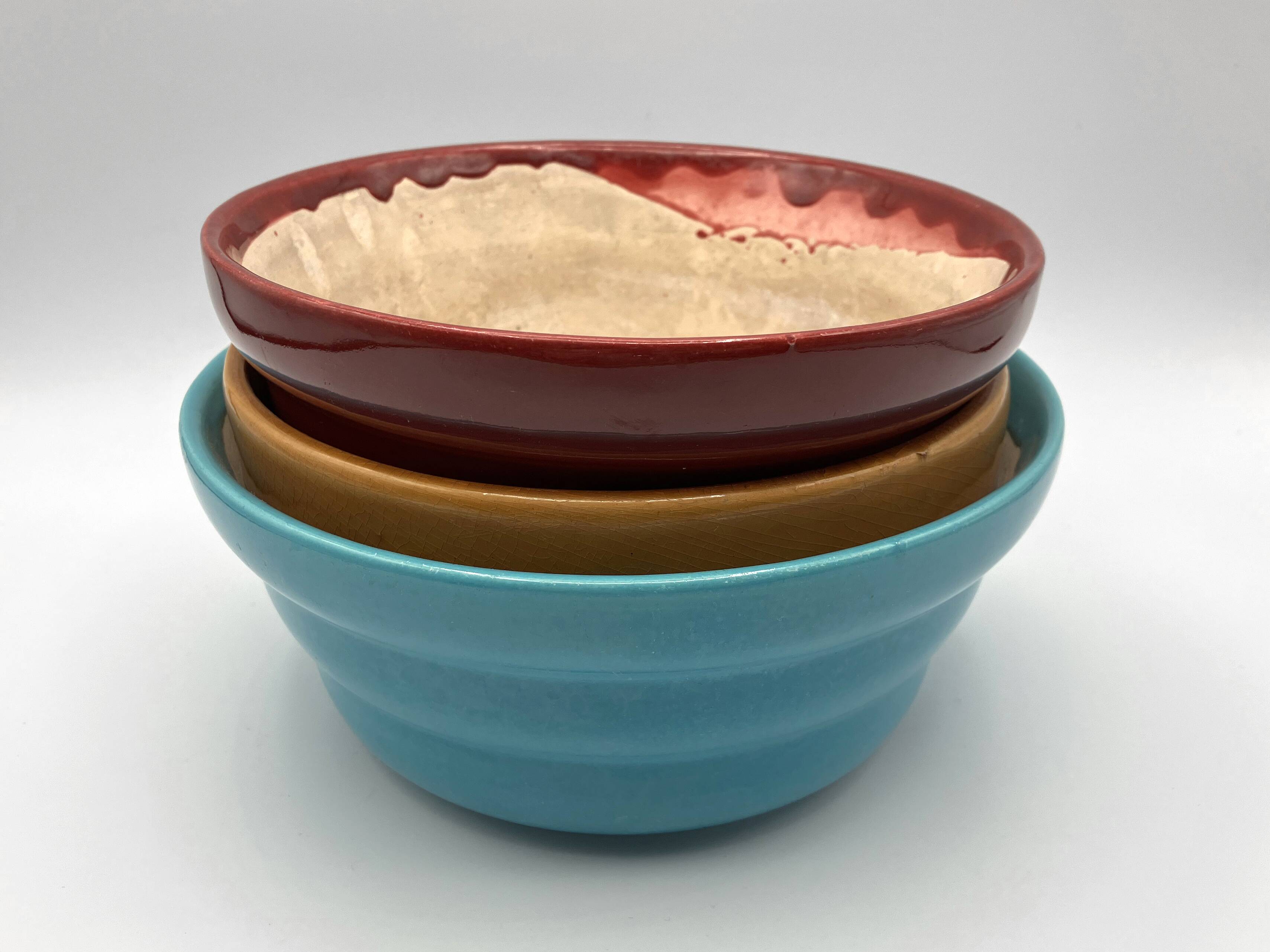 Trio of 1950s ceramic planters