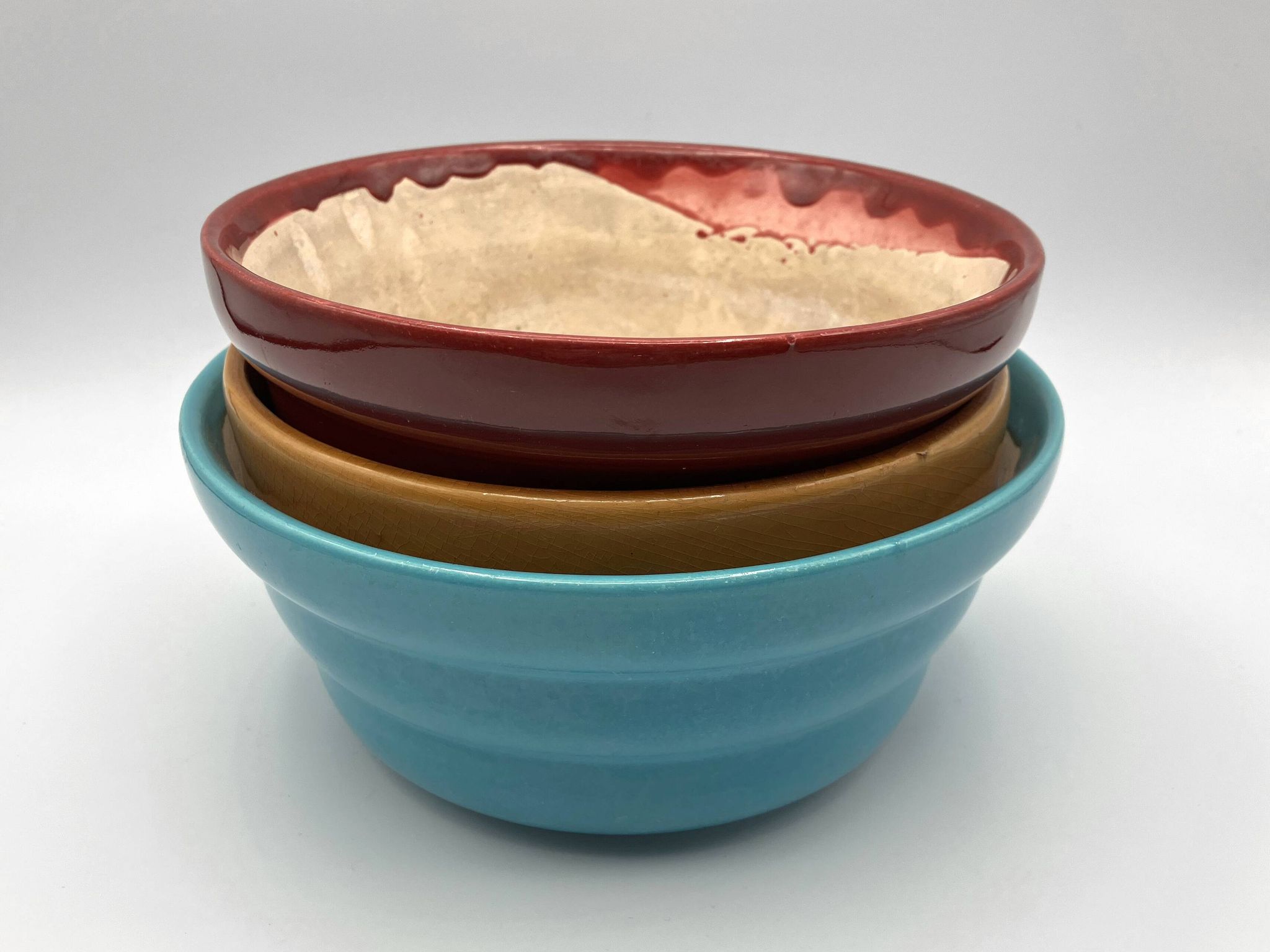 Trio of 1950s ceramic planters