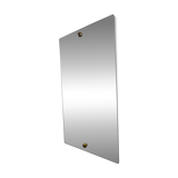 Miroir en applique avec boutons doré
