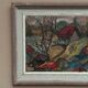 Swedish Oil on Canvas – “Cottage with a Red Roof” by Nils Grahmstad