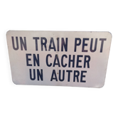 Panneau de signalisation sncf