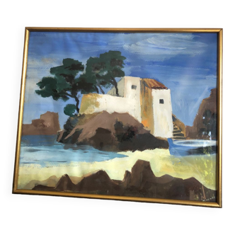 Seaside Villa Painting