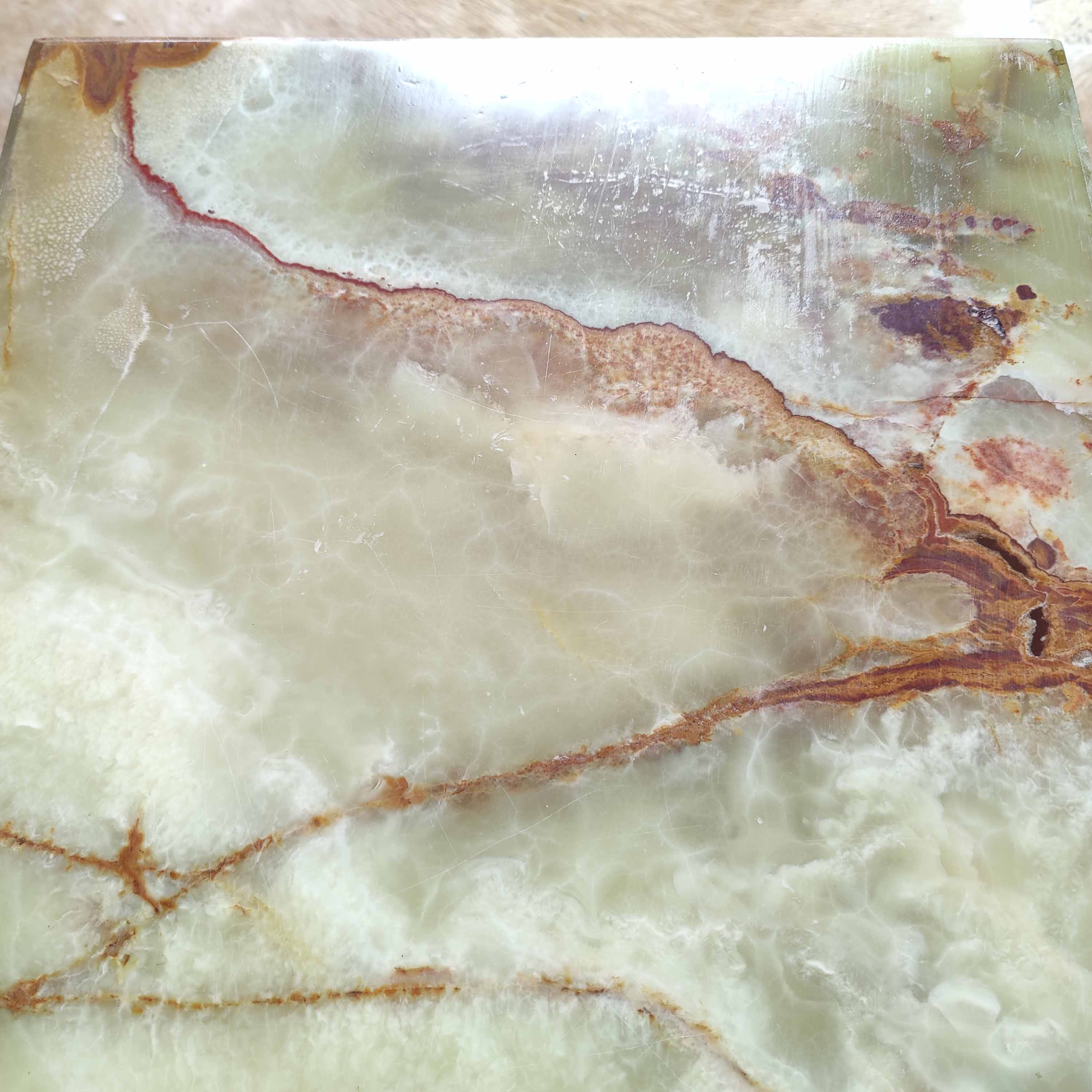 Golden and onyx coffee table