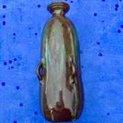 Vase coloquinte art deco in stoneware signed primavera n° 3501