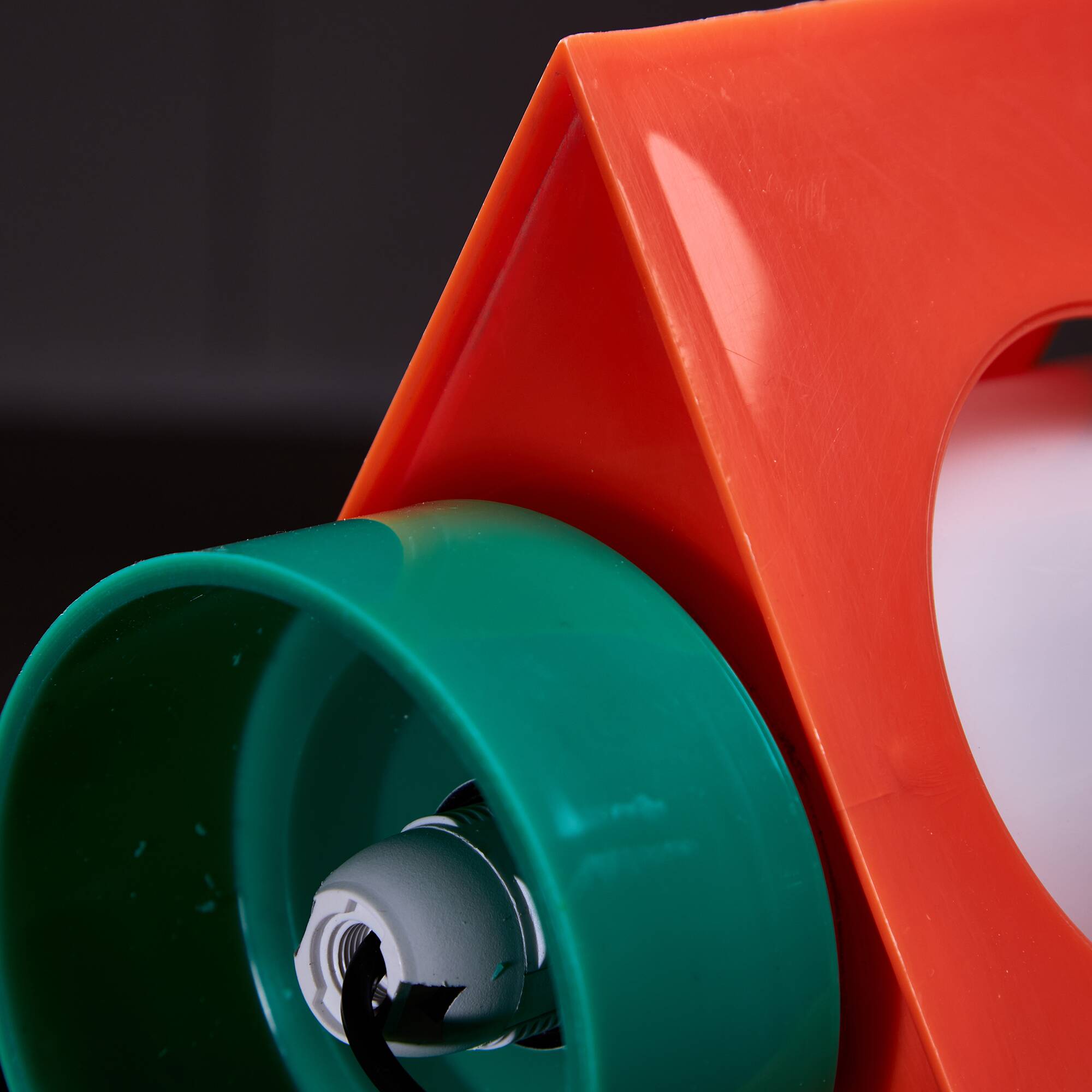 Geometrical, Orange Triangle-based Table Lamp