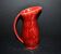 Sarreguemines wine jug in red slipware with grapevine decoration.