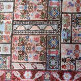 Handmade vintage Tunisian silk rug 51cm x 97cm, 1970s