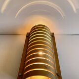 Vintage Ikea bent wood and steel wall light