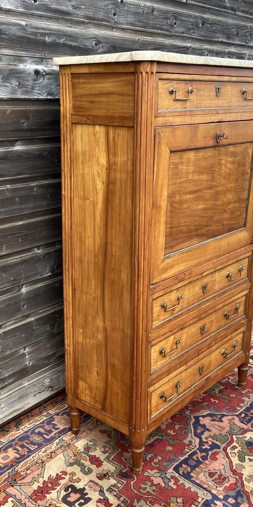 Louis XVI period secretary in 18th century cherry