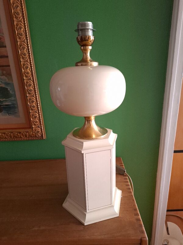 Lampe en métal laquée années 80'S le Dauphin