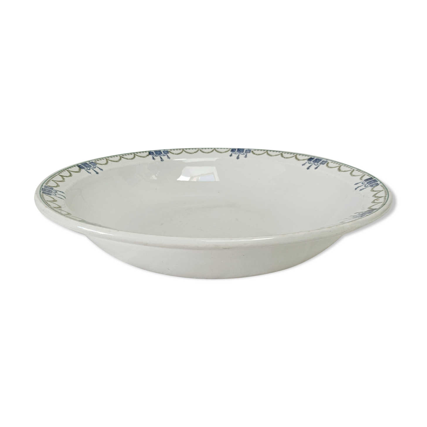 Large hollow dish iron earth Company Amandinoise