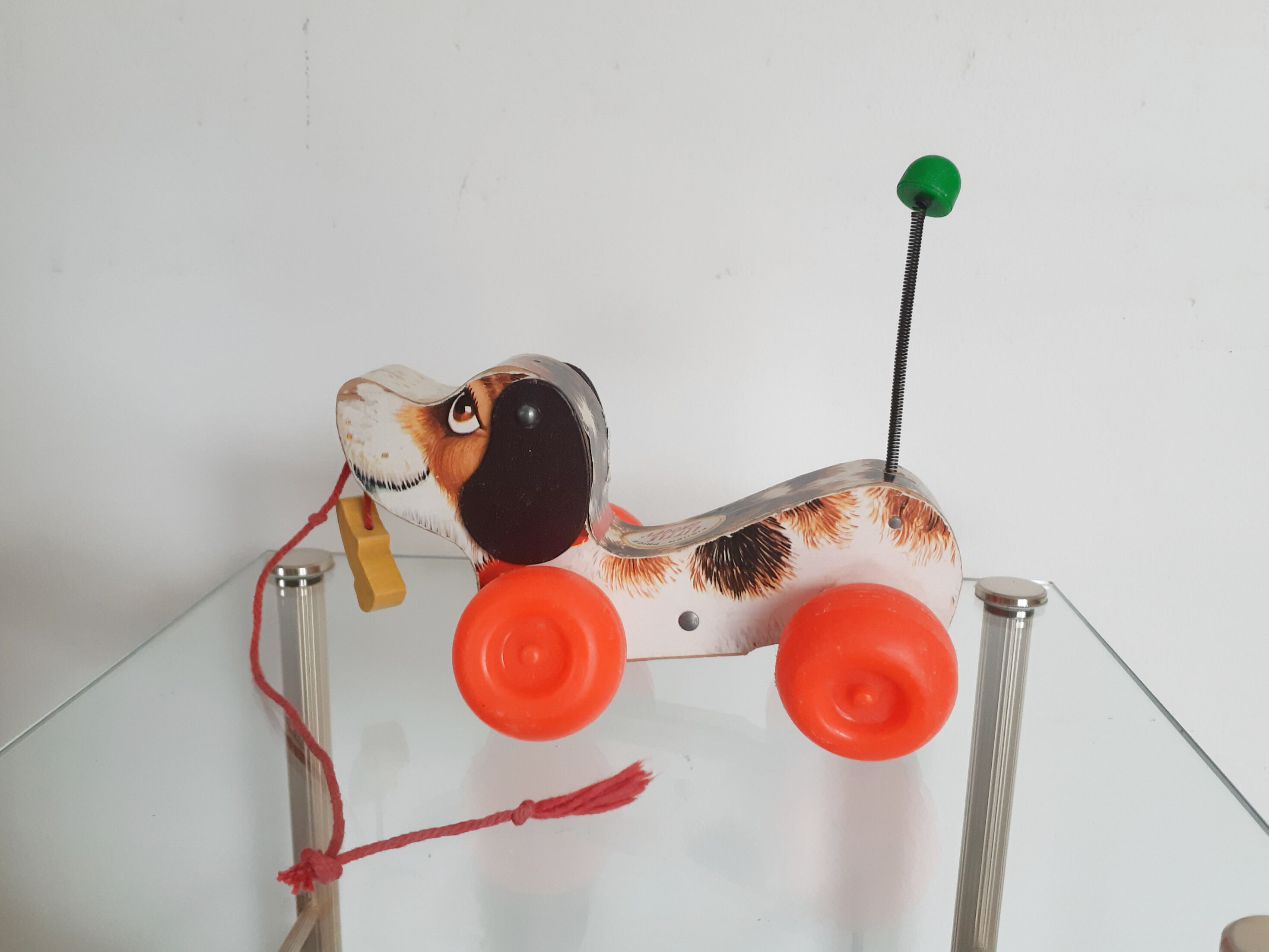 Little Snoopy , dog trainer Fisher Price, wooden , vintage