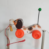 Little Snoopy , dog trainer Fisher Price, wooden , vintage