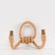AUDOUX & MINET (attributed to) - Pair of wall lights France, circa 1950 - Rope