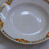 Set of 6 St Amand soup plates, vintage