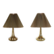 Ensemble de 2 lampes de table Orient en laiton Jo Hammerborg par Fog et Morup