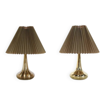 Ensemble de 2 lampes de table Orient en laiton Jo Hammerborg par Fog et Morup