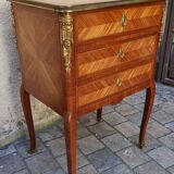 Louis XV Marquetry Bar Cabinet