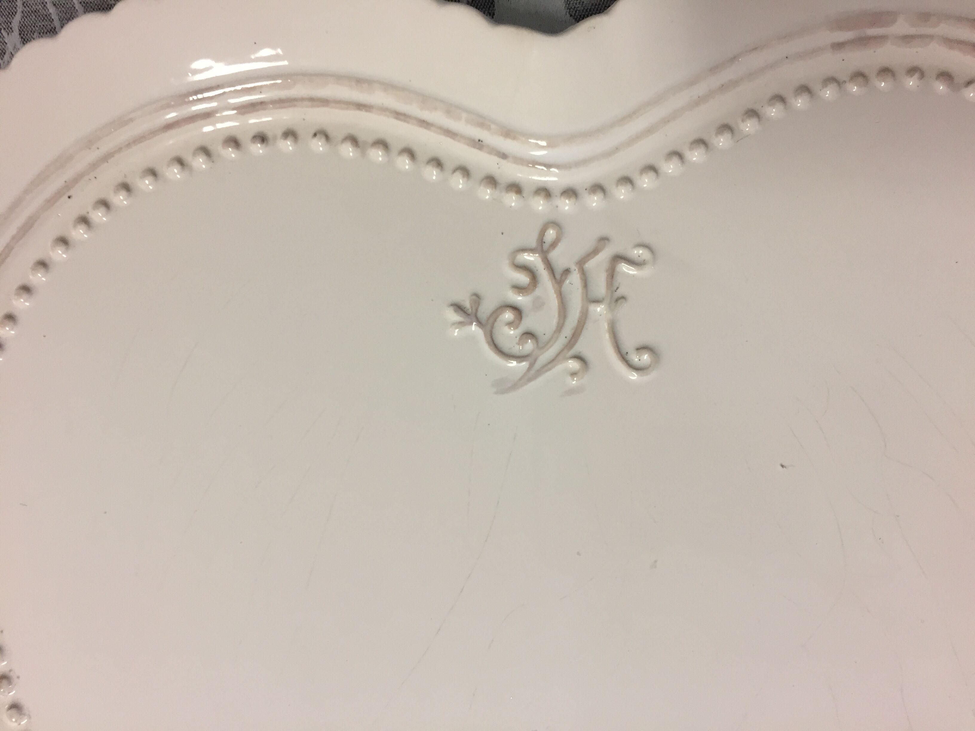 Fine earthenware set head-to-head cups heart tray