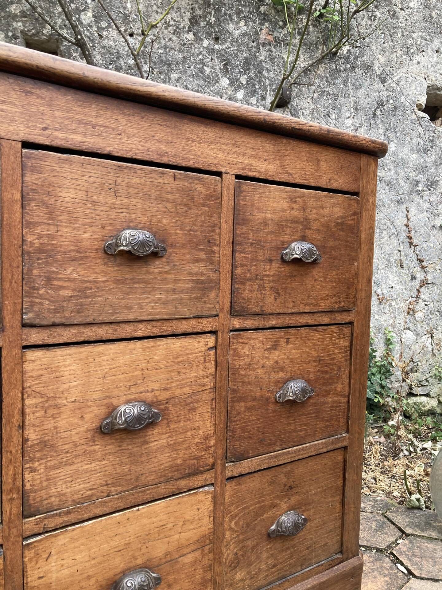 Meuble de métier ancien 9 tiroirs
