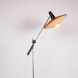 Large tilting luminaire in Steel and Teak Temde Leuchten 1960.