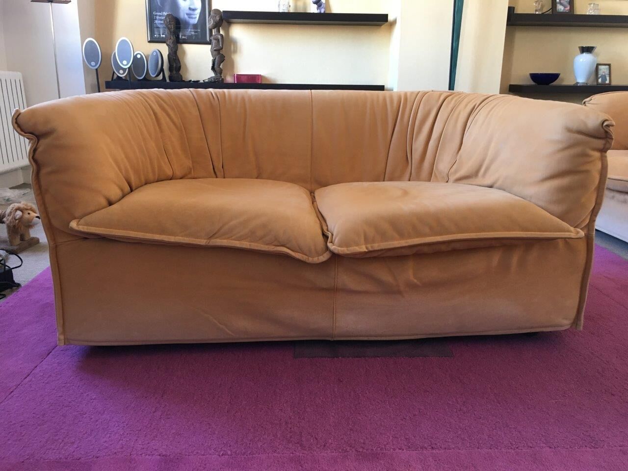 2-seater alcantara sofa
