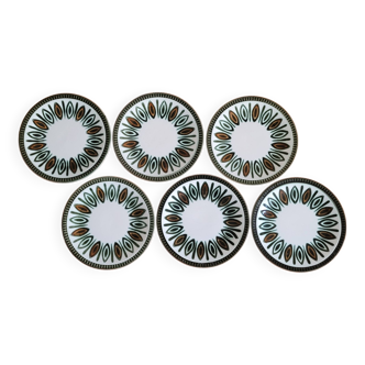 Set of 6 Ellipse Delta Boch plates