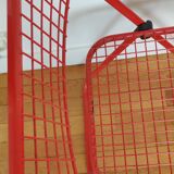 Pair of folding chairs Talin metal red